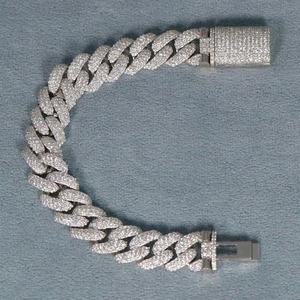 High Quality Silver <b>Bracelet</b> for 15mm <b>Man</b> Handmade Fine Jewelry Adjustable Cuban Link Chain <b>Bracelet</b> 925 Sterling Silver - Product Image 4