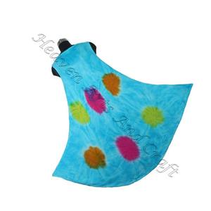 Mayorista de vestidos de estilo Tie Dye de rayón indio de India Atractivo Tie Dye Long Open Maxi vestido para damas sin mangas 100% Rayon - Product Image 6