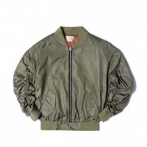 Chaquetas de bombardero de piloto MA1 personalizadas para hombre chaquetas de vuelo de lona de estilo callejero al por mayor para hombre - Product Image 1