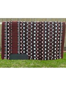 Manta de sillín occidental de alta calidad, almohadilla de equitación tejida a mano de lana, manta de sillín ecuestre cómoda y duradera para montar - Product Image 3