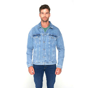 Veste en jean personnalisable de haute qualité pour hommes, style sport décontracté, saison d'hiver, technique lavée pour les vêtements d'extérieur - Product Image 2
