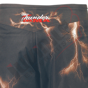 Shorts de MMA en polyester avec logo personnalisé, sublimés, élastiques, mi-longs, vêtements d'entraînement d'arts martiaux, design simple, entraînement sportif - Product Image 6