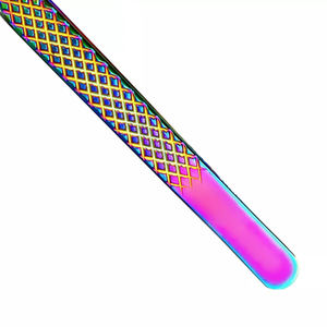 Pince à cils arc-en-ciel en acier inoxydable avec pointe pointue pour extension de cils - Product Image 3
