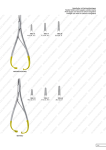 Mathieu TC ที่วางเข็มทังสเตนคาร์ไบด์แบบเรียบเครื่องมือผ่าตัดทำจากสเตนเลสโดย biolex - Product Image 4