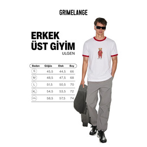 GRIMELANGE ULGEN เสื้อยืดพิมพ์ลายพิเศษสำหรับผู้ชาย คอตตอนออร์แกนิก 100% คอตตอนออร์แกนิกพิมพ์ลายพิเศษสำหรับฟุตบอลโลก - Product Image 5