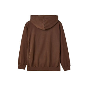 Pull à capuche 100% coton personnalisable pour hommes Sweat-shirt thermique d'hiver avec logo imprimé Style à capuche en polaire solide - Product Image 4