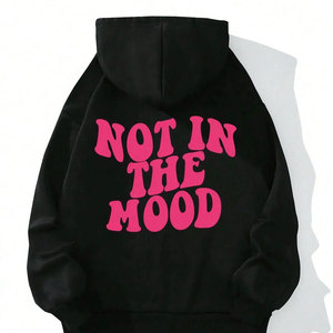 เสื้อฮู้ดลำลองเข้ารูปพิมพ์ลายพัฟสำหรับผู้ชายเสื้อมีฮู้ดผ้าคอตตอนผสมพิมพ์ลายพัฟ - Product Image 2