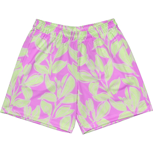 Pantalones cortos de malla de 100% poliéster informales para hombre, pantalones cortos deportivos transpirables con bolsillos y cordón, pantalones cortos de secado rápido - Product Image 4