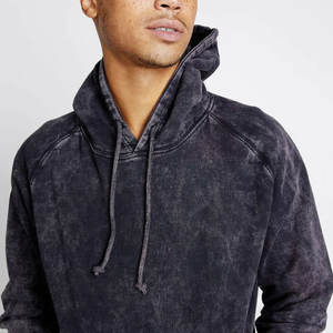 Sweat-shirt à capuche pour femme en molleton doux et confortable, imprimé, délavé à l'acide, style minimaliste, lavage vintage - Product Image 1