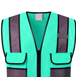Ropa de seguridad, chaleco reflectante de trabajo, ropa de trabajo con múltiples bolsillos, chaleco de ropa de trabajo de construcción colorido de seguridad - Product Image 2