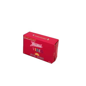 Boîtes en papier pliables de conception moderne personnalisées et recyclables avec lamination mate et gaufrage pour petits savons de barre - Product Image 4