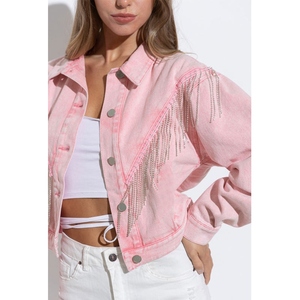 Chaqueta Vaquera con Flecos para Mujer, Diseño Personalizado al por Mayor, Calidad Premium, con Tela Suave y Cómoda y Artesanía Duradera - Product Image 5