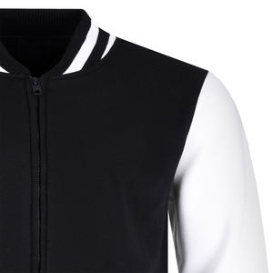 Blouson de baseball universitaire avec logos brodés sur mesure pour hommes Bomber léger et décontracté à boutons coupe ajustée Vente en gros OEM uni - Product Image 4