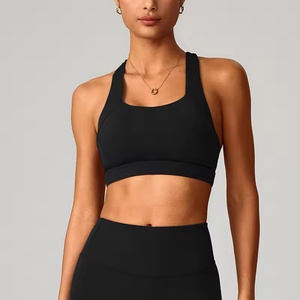 Soutien-gorge de sport pour femme, léger, à séchage rapide, à maintien élevé, sans dos, avec logo personnalisé, pour la course à pied, l'entraînement, la salle de sport, le fitness, le yoga - Product Image 5