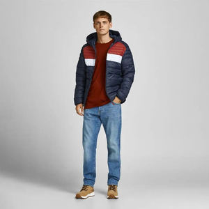 Fabricant de vêtements sur mesure, veste matelassée en duvet d'oie avec tissu extérieur en nylon, prix de gros pour hommes - Product Image 3