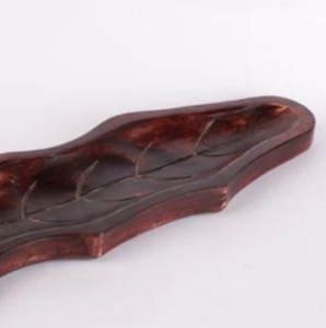 Meilleure vente fait à la main en bois brun foncé Dessert collations biscuits feuille plateau de service hôtel Ware et Resorts vaisselle Restaurant - Product Image 5