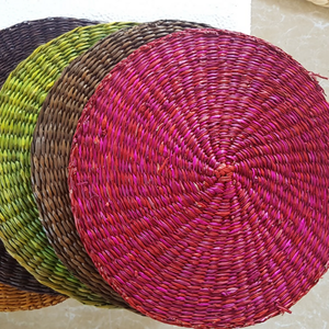 Seagrass Fiber Handwoven Mat \ Sustainable Home Decor & Floor <b>Rug</b> - Product Image 3