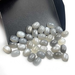 Piedra Lunar Gris Natural, Corte Cojín, Cabujón de 5-20 mm para Joyería Hecha a Mano, Certificada por IGI - Product Image 4