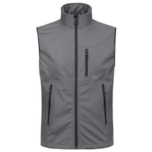 Respirant hommes décontracté Softshell gilet léger sans manches coupe-vent et imperméable veste confortable doublé gilet - Product Image 4