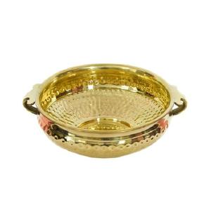 ชามสลัดโลหะทองเหลืองสำหรับจัดงานแต่งงานคริสต์มาสถ้วยเสิร์ฟทองเหลืองหรูหราสไตล์ยุโรป - Product Image 6