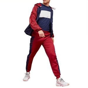 Nuevo estilo, mejor precio al por mayor, 100% poliéster, traje cortavientos para hombre, OEM diseño personalizado, traje cortavientos ligero para hombre - Product Image 5