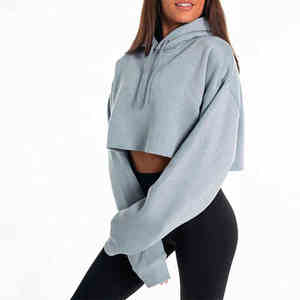 Ensemble sweat-shirt et short pour femme en coton 100% de haute qualité, logo personnalisé, sweat-shirt surdimensionné à coupe ample, taille XXS, vêtements décontractés - Product Image 4