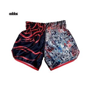 Vente en gros de shorts thaïlandais en satin de haute qualité personnalisés MMA Muai vêtements de boxe en coton de haute qualité pour hommes et femmes avec service OEM - Product Image 2