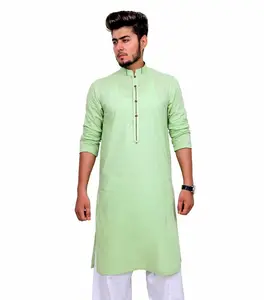 Vêtements pour hommes pakistanais tendance pour l'Eid, respirants, été, vêtements indiens, Canada, shalwar kameez, kurta, designs - Product Image 1