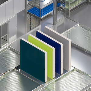 แผ่นฉนวนสำเร็จรูป PIR ทนไฟ ขนาด 50 มม. ดีไซน์ทันสมัย สำหรับโรงพยาบาล อาคารการแพทย์ ห้องเย็นเก็บอาหารทะเล และห้องแช่แข็ง - Product Image 2