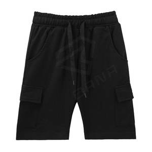Pantalones cortos de lana de algodón 100% de alta calidad para hombre, pantalones cortos Cargo de entrenamiento transpirables con patrón sólido, estilo de calle alta - Product Image 1