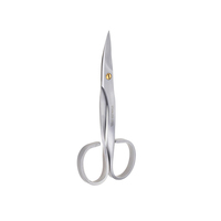 Ciseaux à ongles professionnels en acier inoxydable, courbés et précis, pour cuticules, à lame émoussée et tranchante, pour manucure, pour droitiers, vente en gros