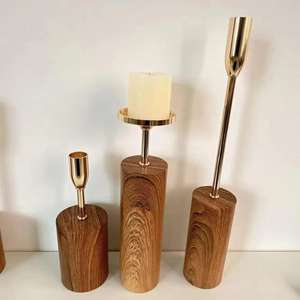 Nouveaux modèles de haute qualité bougeoirs en bois de manguier pilier de bougie en bois utilisé pour les décorations pour la maison - Product Image 2