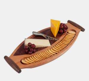 Natural Wood Food Serving Platters Deluxe Quality Wooden Food <b>Warmer</b> Serving Tray Wooden Server Tray for Exports From India - Product Image 6