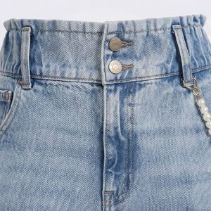 Pantalons en jean de style streetwear pour femmes, logo personnalisé, de qualité supérieure, confortables, classiques, décontractés, couleur personnalisée, coton respirant - Product Image 4