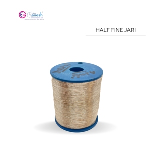 Fil de broderie indien Zari Jari Kasab LC 1260 Fil de polyester métallique avec marque Lurex pour le tissage et le tricot à la main - Product Image 2