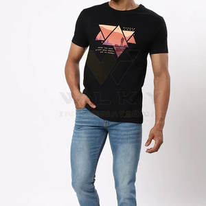 T-shirt homme de couleur unie à prix raisonnable, Design de votre propre t-shirt homme de haute qualité à vendre - Product Image 4