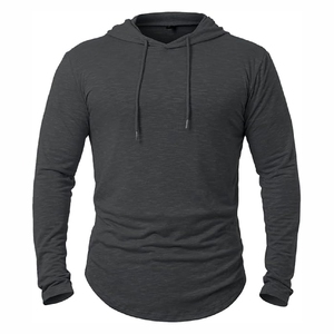 Sudadera con Capucha Gris Carbón Resistente, Sudadera de Invierno de Mezcla de Algodón de Alta Calidad para Uso Casual y Deportivo - Product Image 6