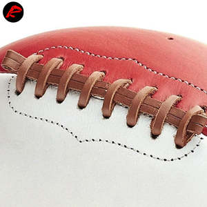 Matériau en cuir de qualité supérieure surpiqûres taille personnalisée excellent jeu officiel ballon de rugby de football américain - Product Image 4