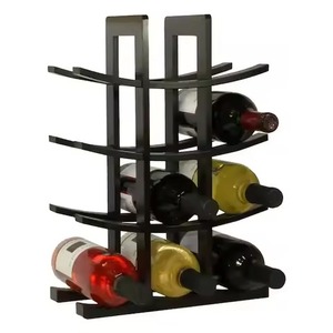 Soporte para estante de vino de último diseño de aluminio de tendencia de Venta caliente soporte para estante de vino de alta calidad elegante para uso en bares de Hotel en casa - Product Image 6
