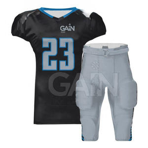 Uniforme de Fútbol Americano de Diseño Personalizado, Conjuntos Transpirables de Manga Corta, Absorben la Humedad, para Uso Deportivo, Gran Venta - Product Image 1