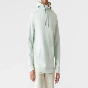 Sweat à capuche en coton surdimensionné pour hommes, de meilleure qualité, à col haut, pour l'automne, à motif solide, vêtements pour hommes de haute qualité - Product Image 4