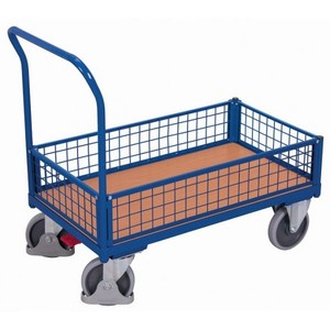 Variofit SW-800.457 Bestelwagen met 500 kg laadvermogen, thermoplastische rubberbanden, stalen gaascontainer - Product Image 1