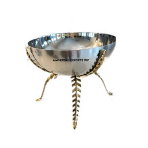 Bol à chocolat en métal avec support Forme ronde Designer Sweet Bowl Classique Élégant Nouveau bol à chocolat en métal - Product Image 1