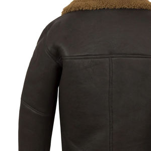 Proveedores de ropa de calle Chaquetas de cuero personalizadas Chaqueta de béisbol para hombre con Cuello acolchado Chaqueta universitaria con estampado gráfico bordado personalizado - Product Image 6