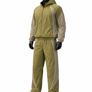Conjunto Deportivo Cortavientos con Capucha para Hombre, Ropa Deportiva Ligera e Impermeable, Traje para Correr, Ropa Deportiva Reflectante Personalizada OEM - Product Image 1