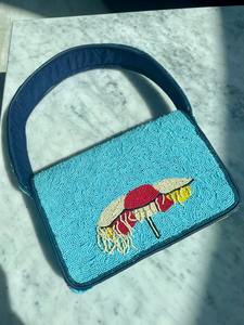 Bolso de hombro con cuentas, bolso con cuentas, bolso de boda, regalo para ella, bolso de mano con cuentas, bolso de moda, bolso colorido artesanal - Product Image 5