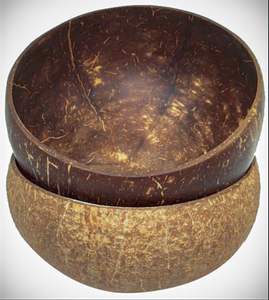 Juego de cuencos de sopa de concha de madera de cocos ecológicos, laca de alta calidad, cuencos de madera Natural de diferentes tamaños para fiestas - Product Image 1