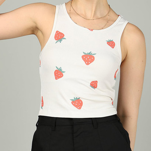 Camisetas sin mangas de secado rápido de alta calidad para mujer, hechas en fábrica, al mejor precio, tamaño personalizado para mujer, cuello redondo, estampado cómodo - Product Image 2