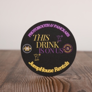 ที่รองแก้วเบียร์พิมพ์โลโก้ตามสั่งขนาด3.5นิ้วหรือ4นิ้วถาดรองแก้วกระดาษทิชชู่ - Product Image 3