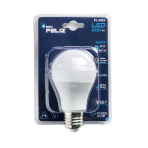 Bombilla LED redonda 6/8/9/10/11/12/13/14W, luz fría/blanca 6500K, casquillo grande E27 - Product Image 2